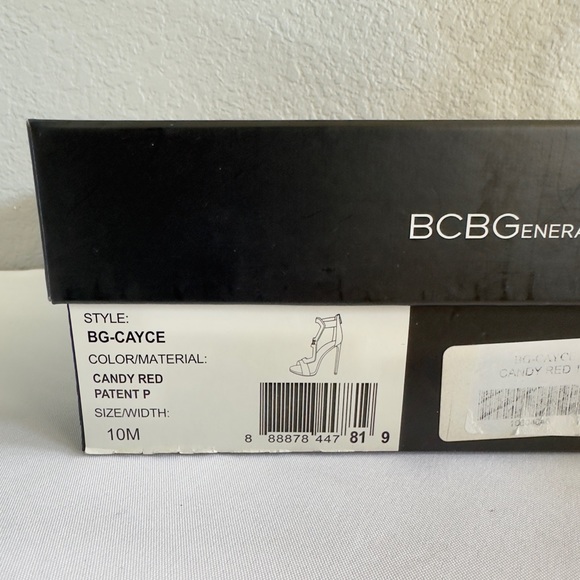 Like New BCBGeneration Red Patent “Cayce” Zip Back Heels - Size 10 - Picture 13 of 13
